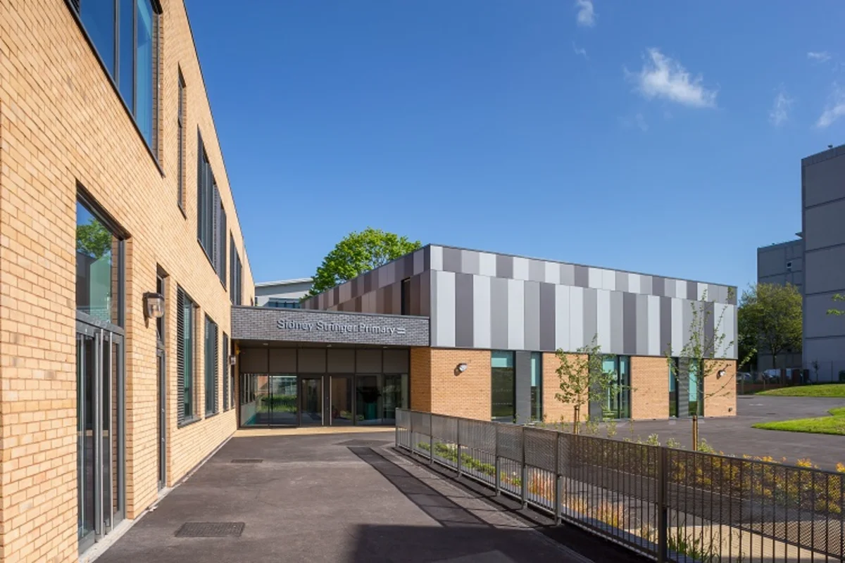Main entrance to Sidney Stringer Primary School, Coventry