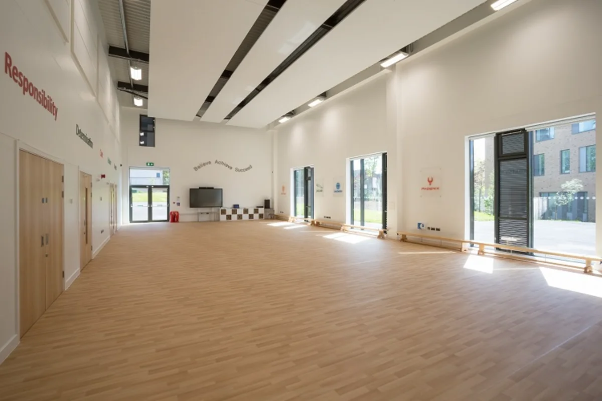 School hall at Sidney Stringer Primary School, Coventry