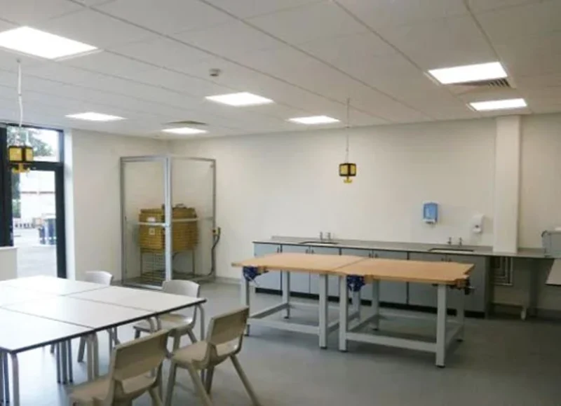 Specialist classroom at a purpose-built autism school in Norwich