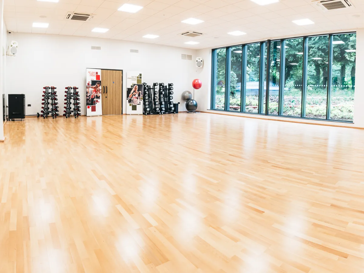 New fitness studio at Newbold Comyn Leisure Centre, Leamington Spa